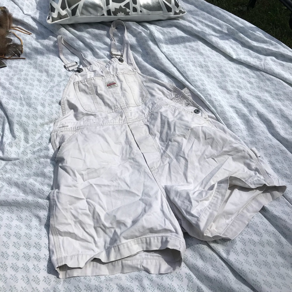 Super Cute Union Bay White Overall Shorts
